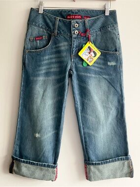 NWT David & Goliath | Vintage Y2K Cactus Pocket Capri Jeans Low Rise | 27